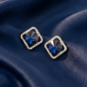 Sapphire Glimmer Studs