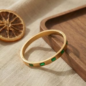 Emerald Horizon Bangle